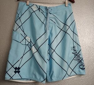 Quicksilver Blue Swim Trunks/Board Shorts   Size 30